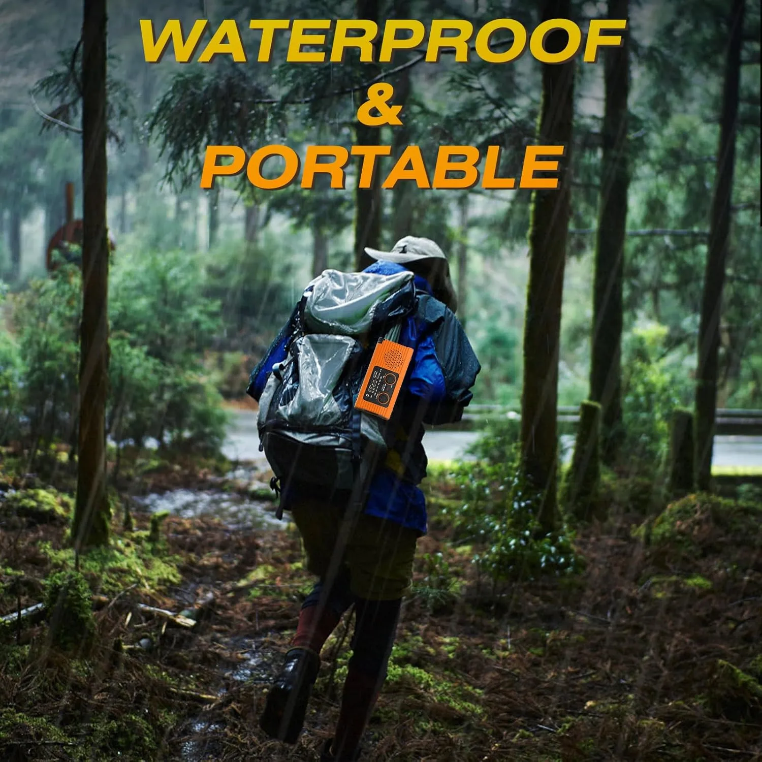 Emergency Weather Radio NOAA/AM/FM with 4000mAh Rechargeable, USB/Solar/Hand Crank Charging, LED Flashlight, Lamp, SOS Alarm, Radios for Outdoor Indoor Hurricane Survival Essentials, 2 Pack