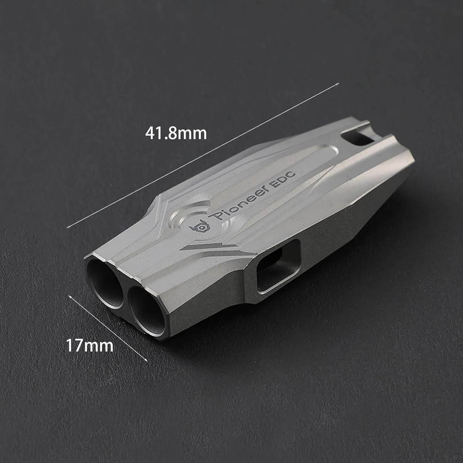 Emergency Whistle, Titanium Sports Whistle with Lanyard, Sound up to 120~130 decibels, Suitable for Emergency Survival, Lifesaving, Hiking, Camping and Pet Training