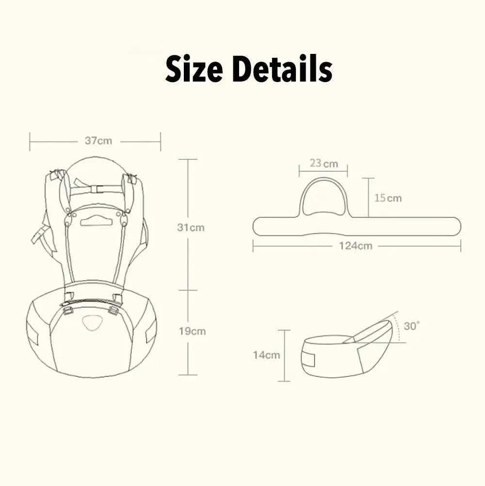 Ergonomic Front Back Baby Carrier