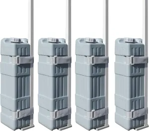 Eurmax USA Universal Upgraded Water Weight Heavy Duty Feet Leg Weights Bag Canopy Weights for Gazebo Shelter,Pop up Canopies Instant Tents(4 Pcs Weights)