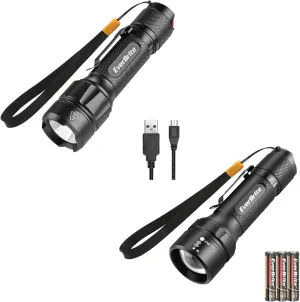 EverBrite Tactical Flashlight&EverBrite 400 Lumens Zoomable Flashlight