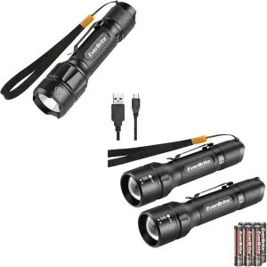 EverBrite Tactical Flashlight&EverBrite 400 Lumens Zoomable Flashlight