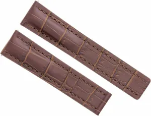 Ewatchparts 22mm Leather Watch Band Strap Compatible With Clasp 22/20 Tag Heuer Carrera Aquaracer Brown
