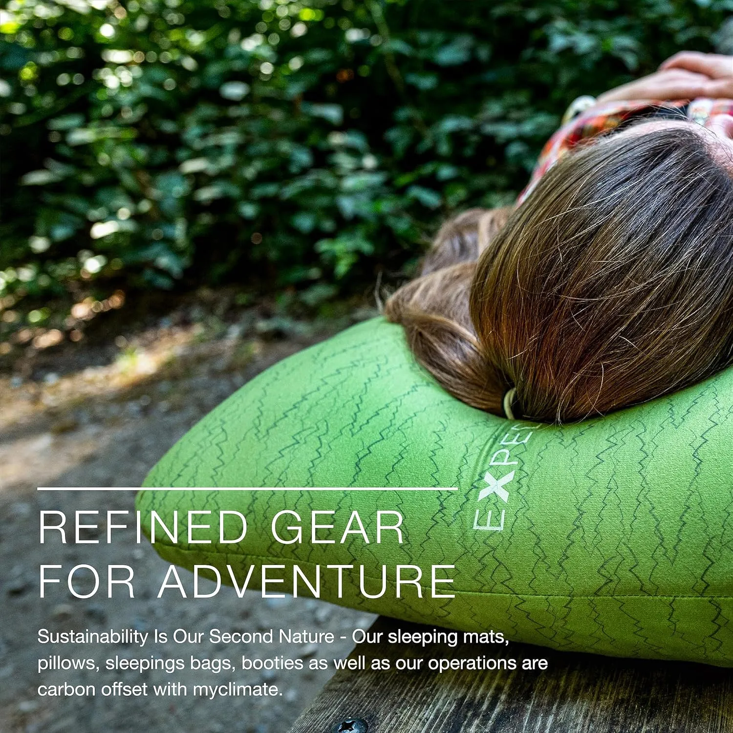 Exped Trailhead Pillow | Memory Foam Camping Pillow | Plush & Luxurious Camping Pillow | Large & Comfortable Travel Pillow, Navy, One Size