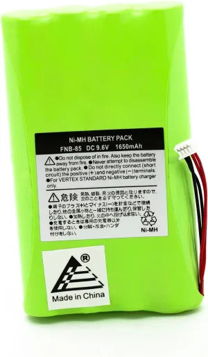 ExpertPower® 9.6V 1650mAh NiMH Battery for Yaesu Vertex FNB-72 FNB-85 | Compatible with FT-817 FT-817ND Portable Transceiver | Rechargeable High-Capacity Backpacking Battery