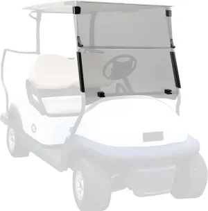 Ezgo Golf Cart Windshield Ezgo TXT Windshield Replacement for Front Fits 1995 to 2013 Ezgo TXT and Medalist Models Foldable Tinted UV Protection and Impact Resistant PC Shield