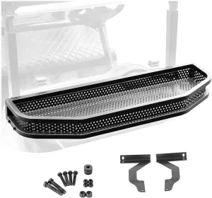 EZGO RXV Front Cargo Basket, Clay Outer Utility with Mounting Brakets for Gas & Electric Golf Carts, Heavy-Duty Steel Drop Mesh Storage Rack