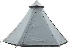 Family Camping Tent Large Waterproof Tipi 4 Person Room Teepee Tent Instant Setup Double Layer for Outdoor Trip Yurt Truck Tent