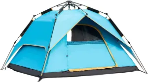 Family TentpopUpTents Outdoor Camping for 1 to 4person Automatic Opening Double Layer Tent with Carry Bag