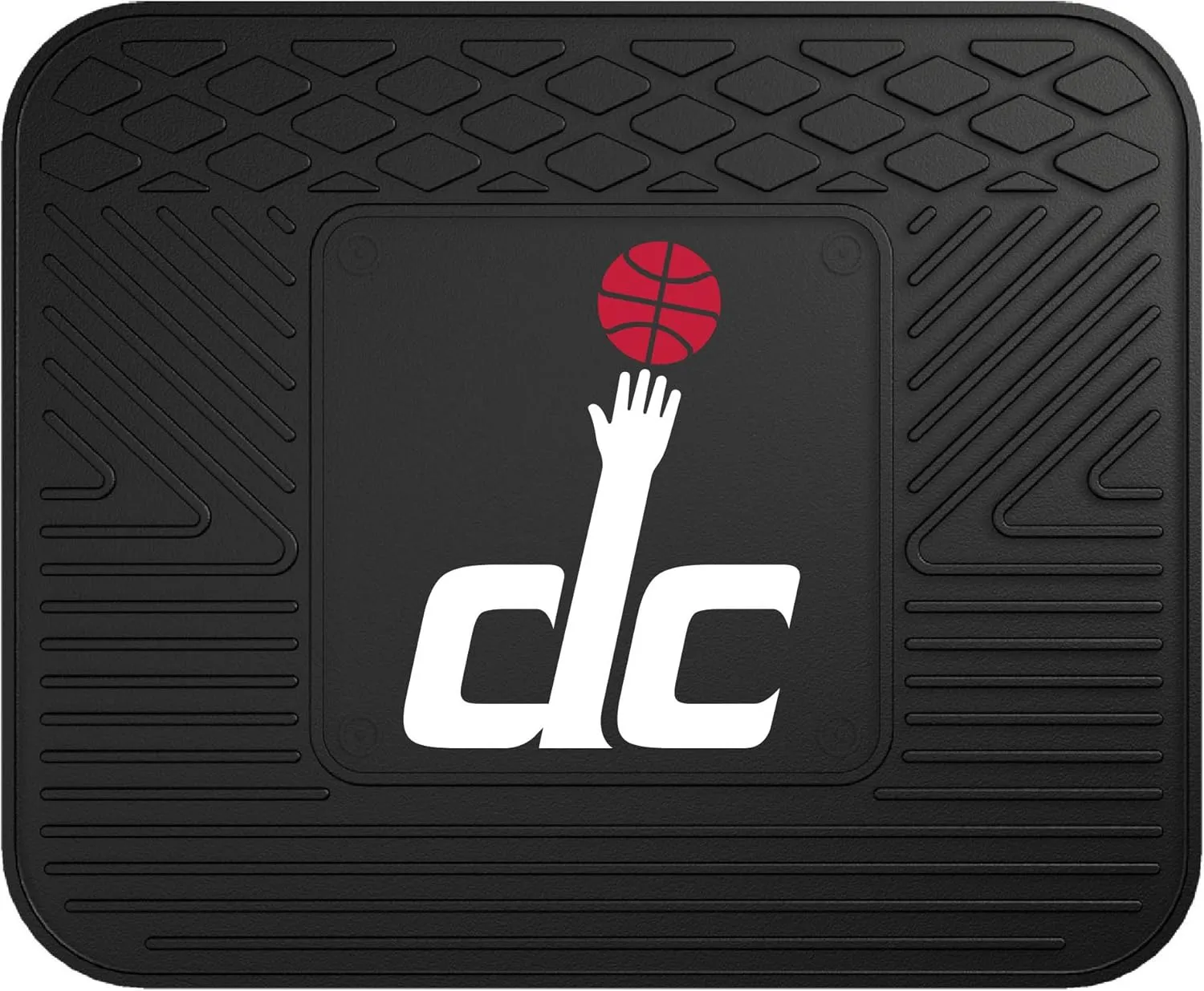 FANMATS 10000 Washington Wizards Back Row Utility Car Mat - 1 Piece - 14in. x 17in., All Weather Protection, Universal Fit, Molded Team Logo