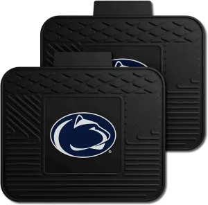 FANMATS 12268 NCAA Penn State Nittany Lions Back Row Utility Car Mats - 2 Piece Set, 14in. x 17in., All Weather Protection, Universal Fit, Deep Resevoir Design, Molded Team Logo