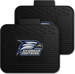 FANMATS 18056 NCAA Georgia Southern Eagles Back Row Utility Car Mats - 2 Piece Set, 14in. x 17in., All Weather Protection, Universal Fit, Deep Resevoir Design, Molded Team Logo