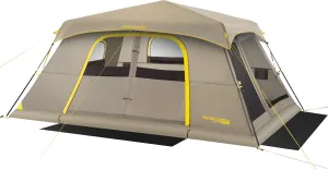 FanttikOutdoor Zeta C10 Air/C10 Air Camping Tent, Lightweight 10 Person Instant Cabin Tent Setup in 60s, 20% Lighter, Ultralight with Carry Bag for Family Camping & Hiking, Upgraded Ventilation