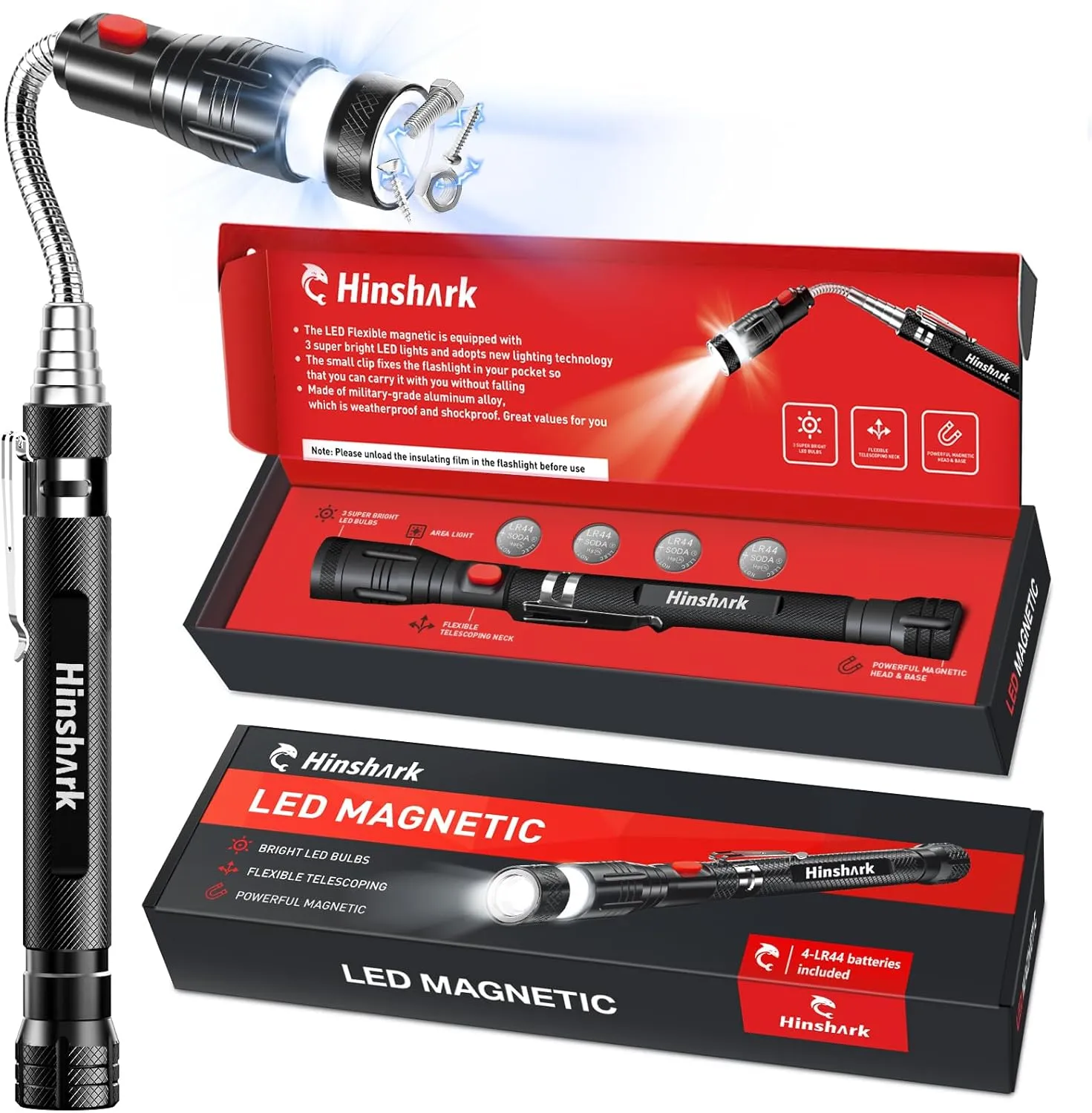 Fathers Day Dad Gifts from Daughter Son Wife, Extendable Telescoping Magnetic Pickup Tools, Fathers Day Cool Gifts for Dad, Anniversary Birthday Mens Gifts for Men Husband Grandpa, Cool Gadgets Tools