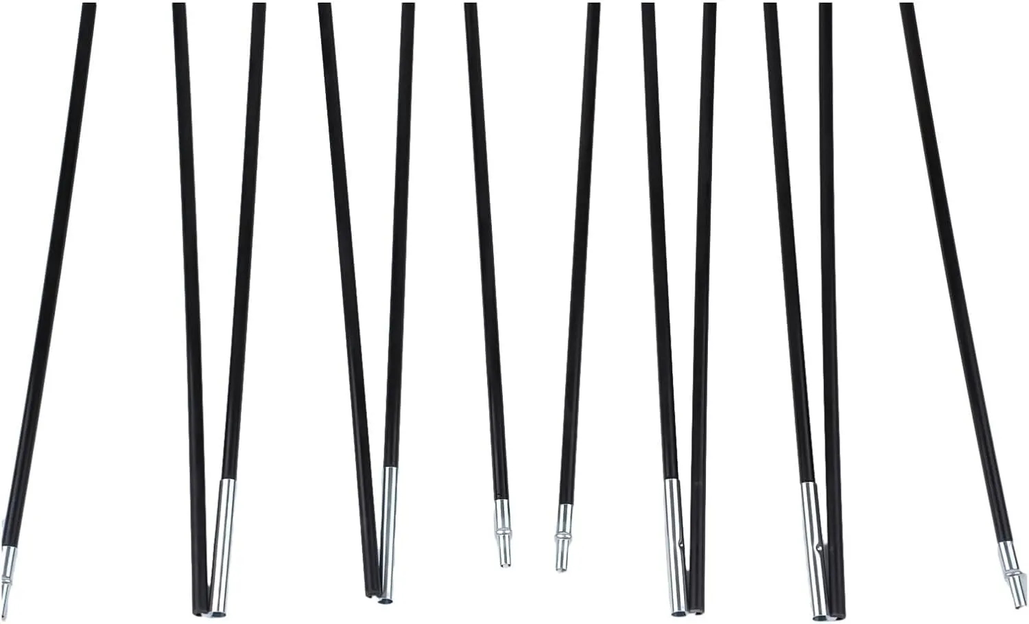 Fiberglass Tent Poles,10Ft Camping Support Rods Outdoor Awning Frames Kit Replacement Parts,Collapsible Lightweight Easy Assembly, 7Mm Diameter