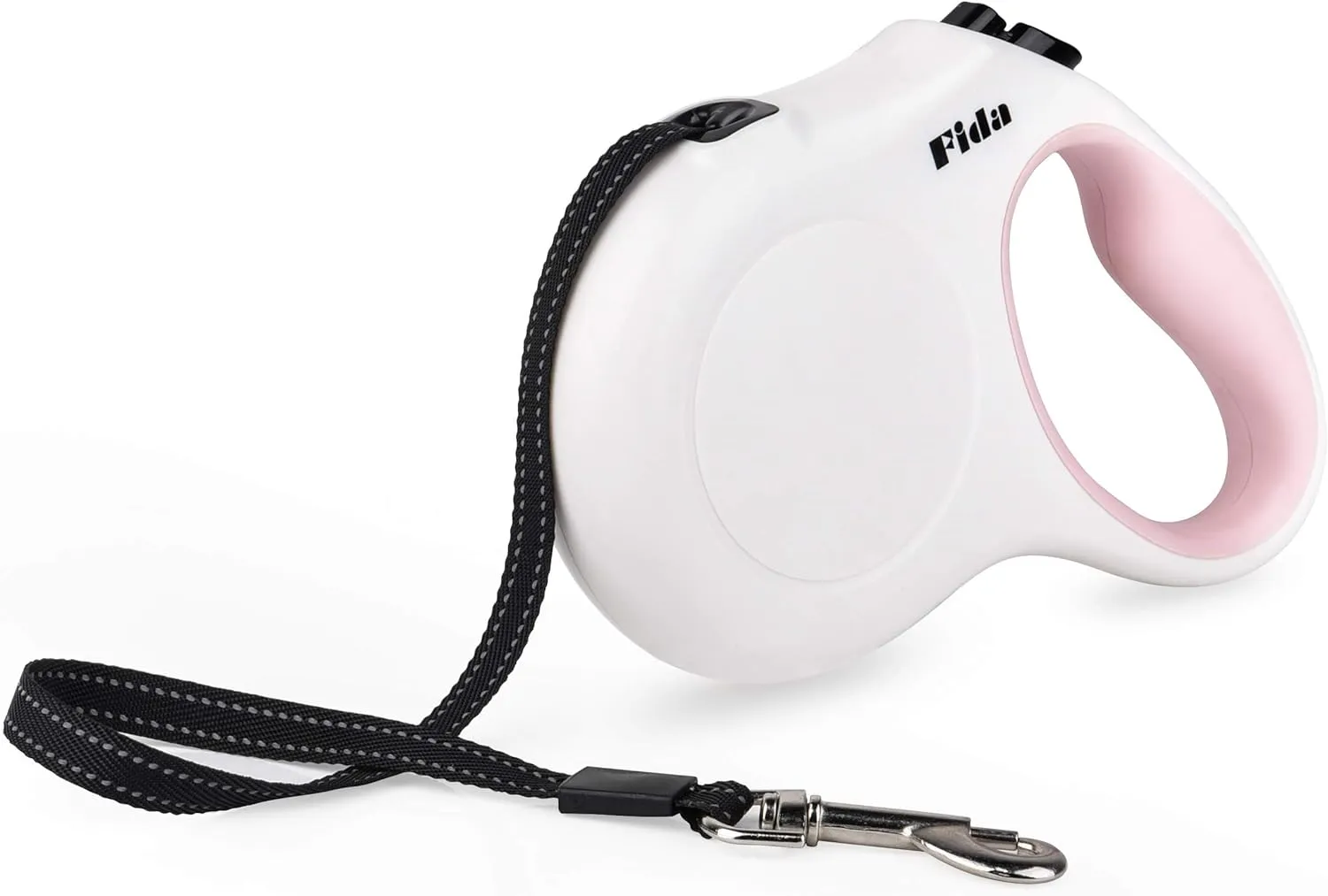 Fida Retractable Dog Leash, 16 ft Dog Walking Leash for Small Dogs up to 26lbs, Tangle Free, White