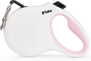 Fida Retractable Dog Leash, 16 ft Dog Walking Leash for Small Dogs up to 26lbs, Tangle Free, White