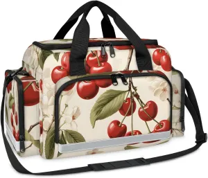 First Aid Bags Empty, Cherry Flowers Emergency Bag First Aid Kit Multiple Compartment Kit Carrier On Call Trauma Bag For Paramedics Emergency Medical Supplies Kit