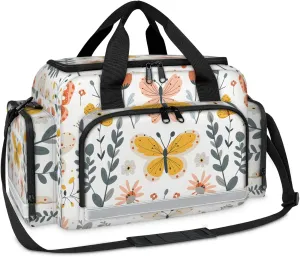 First Aid Bags Empty, Golden Butterfly Emergency Bag First Aid Kit Multiple Compartment Kit Carrier On Call Trauma Bag For Paramedics Emergency Medical Supplies Kit
