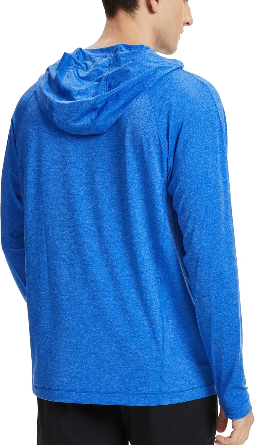 Fishing Shirts for Men Long Sleeve: UPF 100  UV Sun Protection Hoodie - Swimming Hiking Outdoor Running Rash Guard
