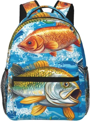 Fishpattern Casual Backpack For Trekking Women/Female Gift
