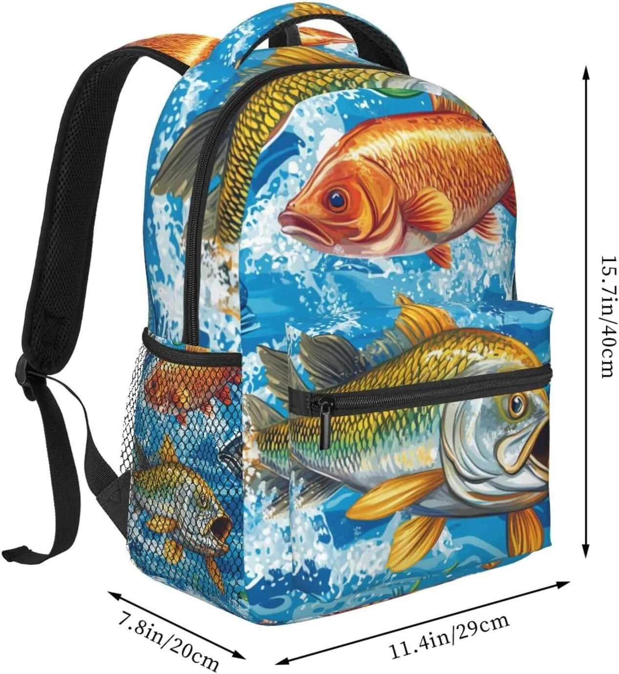 Fishpattern Casual Backpack For Trekking Women/Female Gift