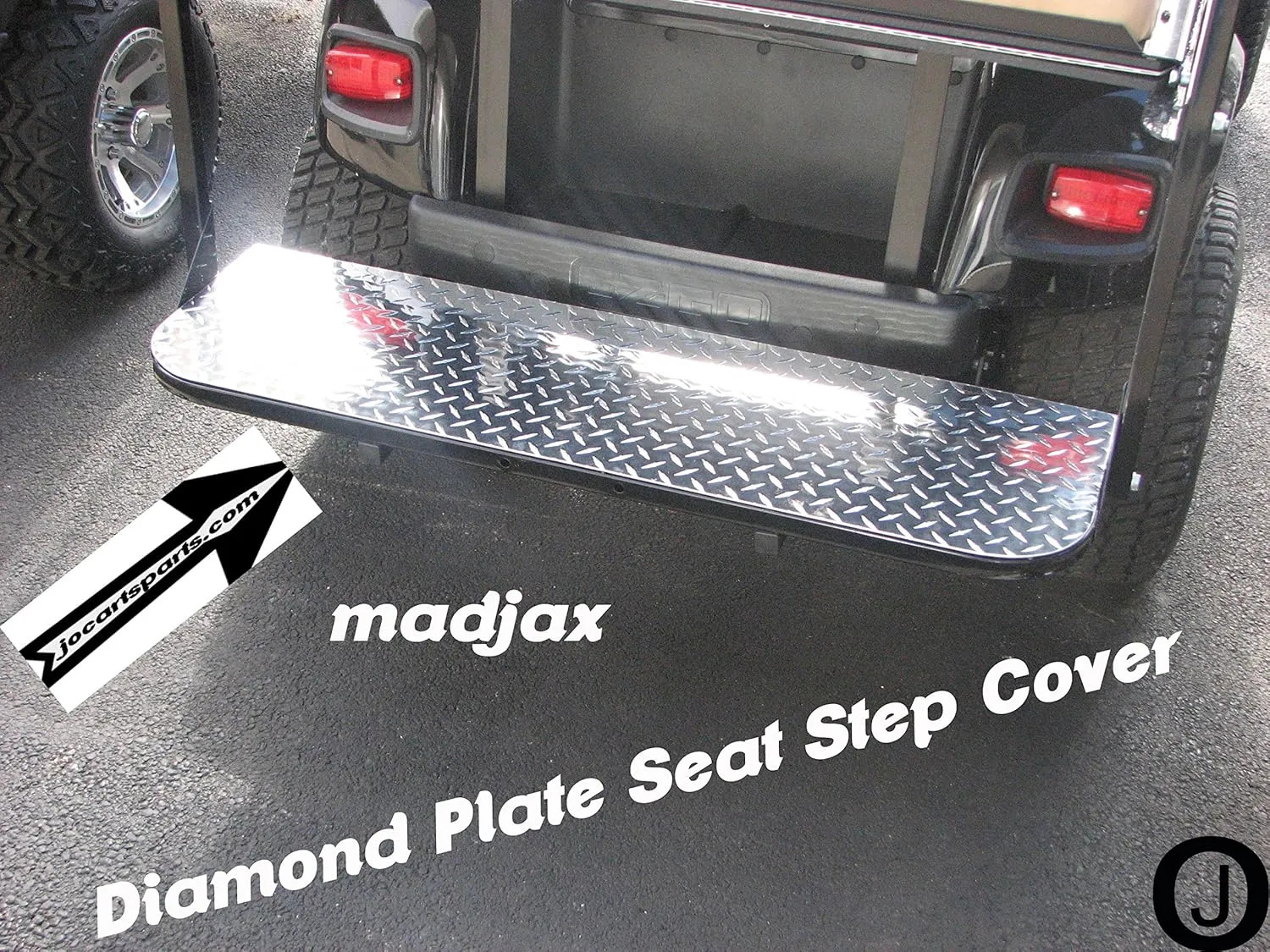 Fits Madjax Model Golf Cart Diamond Plate Flip Seat Step Cover ezgo-Club car-yamahaa