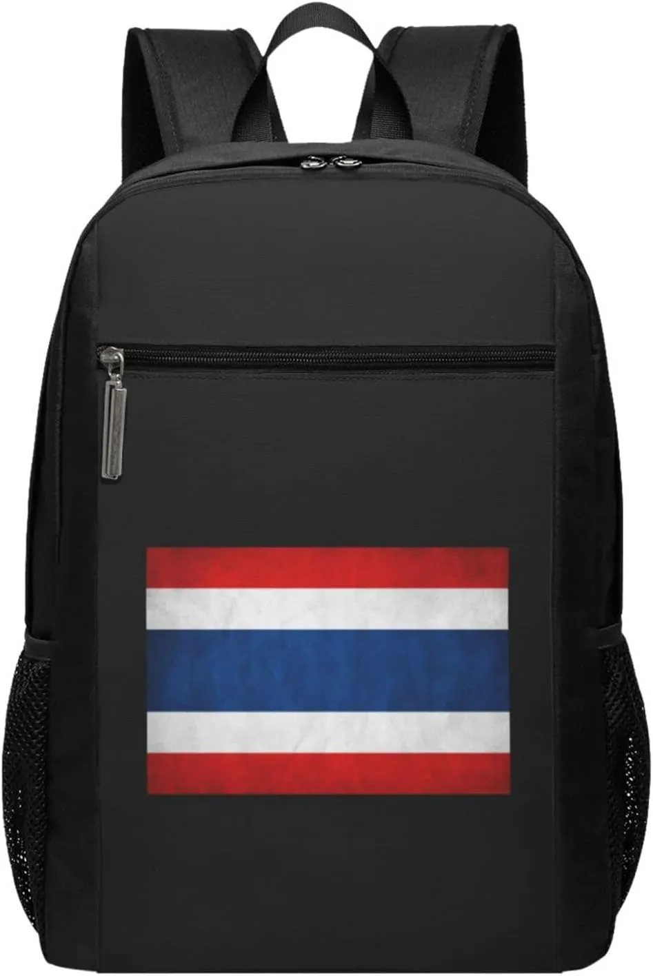 Flag of Thailand Travel Laptop Backpack, Business Anti Theft Slim Sturdy Laptops Backpacks, College Computer Bag Gift for Men & Women Fits 17 Inch Notebook,Black