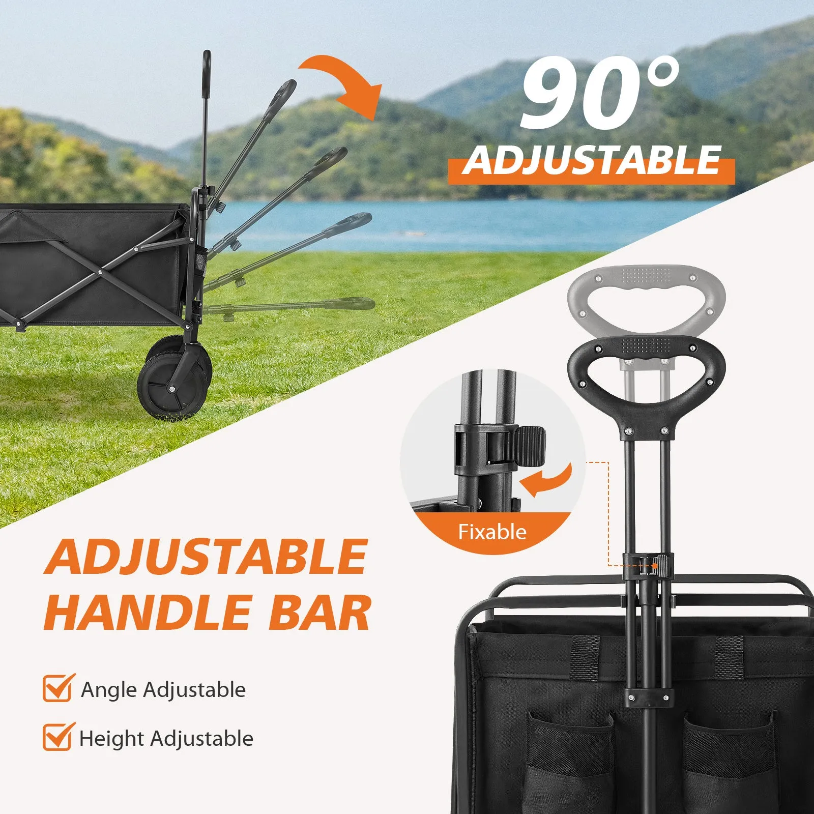 Foldable Carriage for Camping and Shopping