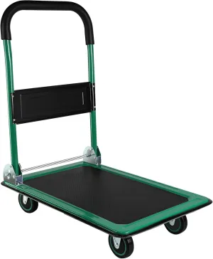Foldable Moving Platform Dolly with 360° Swivel Wheels - Heavy Duty Hand Truck with 330lb Capacity for Easy Storage and Versatile Utility