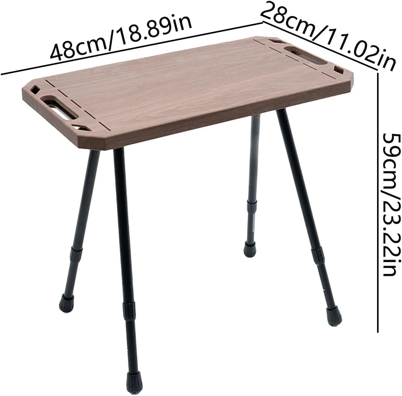 Foldable Outdoor Table- Indoor Outdoor Table, Portable Dining Table, Portable Beach Table, Retractable Camp Table | Portable Utility Table Camping Side Table, Utility Table for Camping Grill