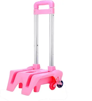 Foldable Pulling Rod Cart Aluminum Alloy Metal Pet Dog Rolling Wheel for Walking Portable Dogs Trailer Adjustable