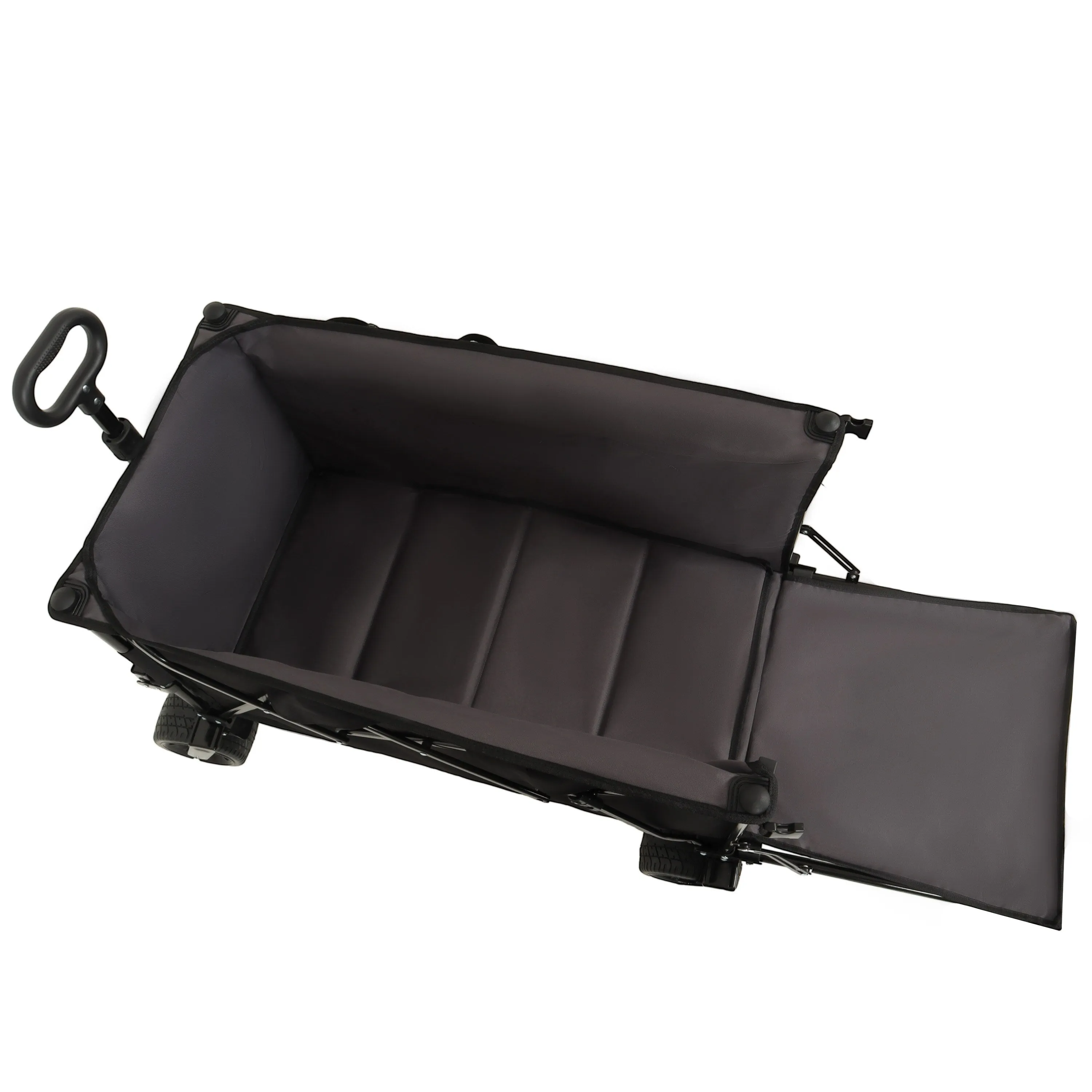 Foldable Wagon with Extended Tailgate,Extra Long Extender Wagon Cart,Wagon Cart Heavy Duty 480LBS with Large All-Terrain Wheels