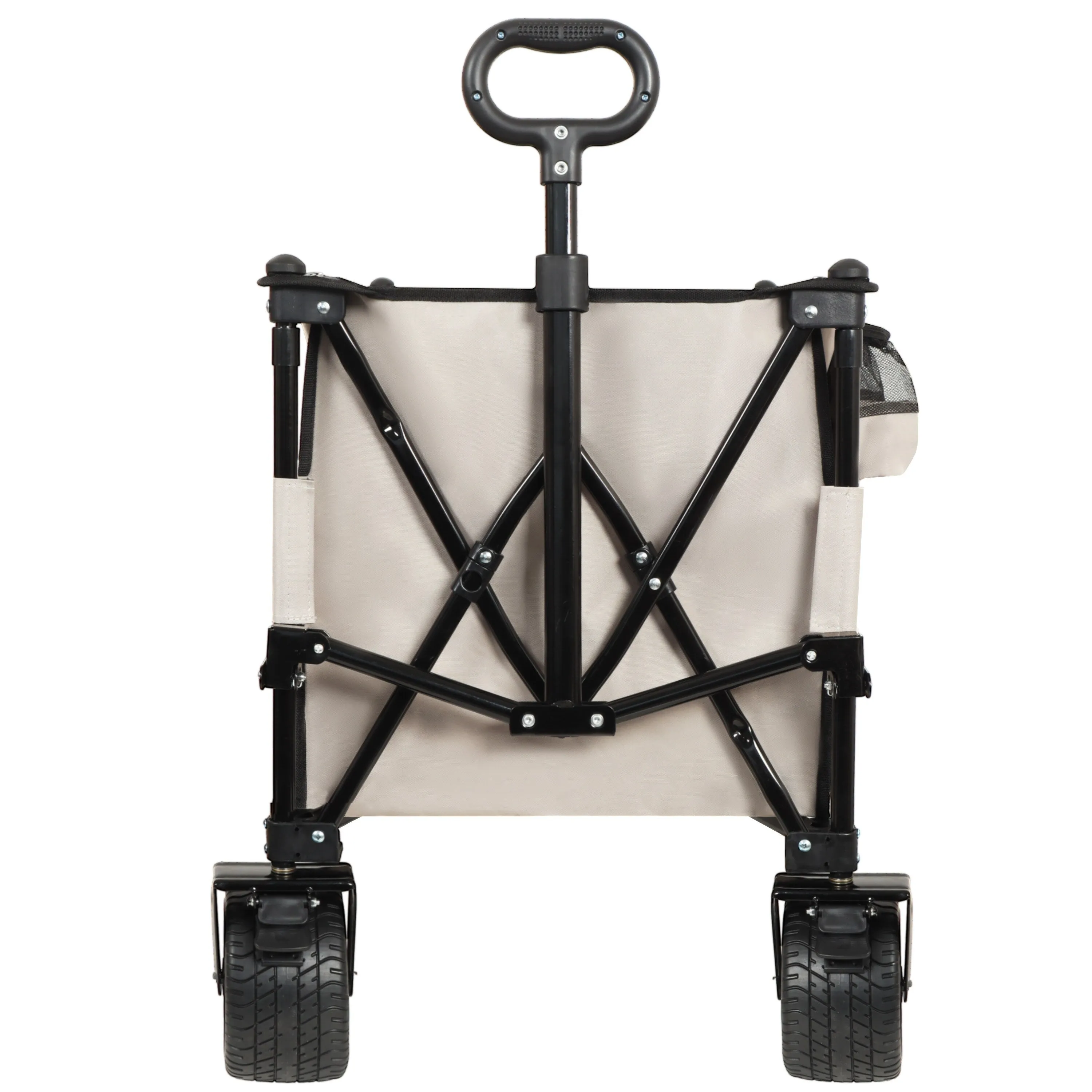 Foldable Wagon with Extended Tailgate,Extra Long Extender Wagon Cart,Wagon Cart Heavy Duty 480LBS with Large All-Terrain Wheels