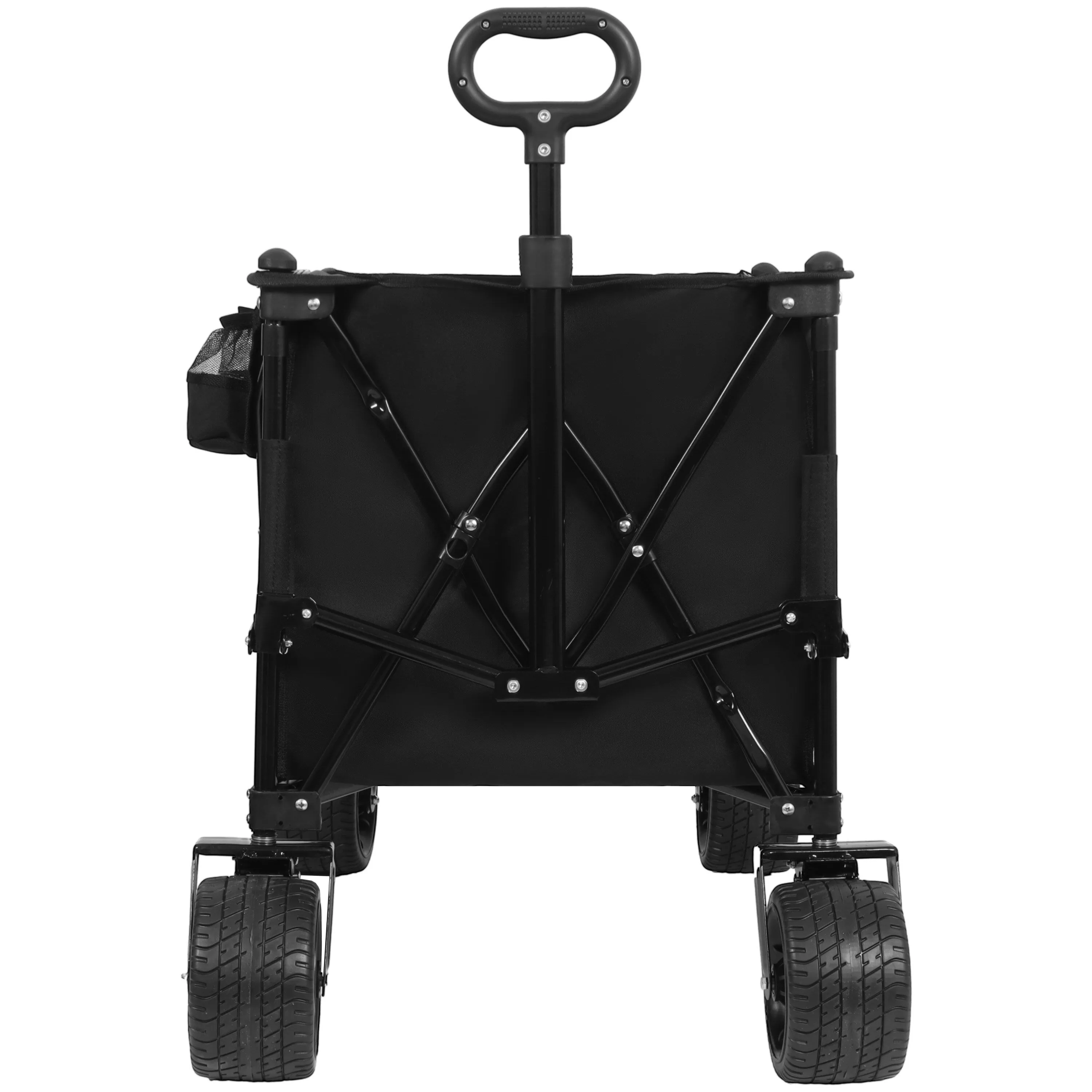 Foldable Wagon with Extended Tailgate,Extra Long Extender Wagon Cart,Wagon Cart Heavy Duty 480LBS with Large All-Terrain Wheels