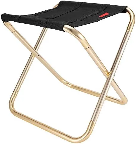 Folding Camp Stool Aluminum Alloy Portable Foldable Chair Seat for Outdoor Fishing BBQ Camping Hiking Furniture Stools