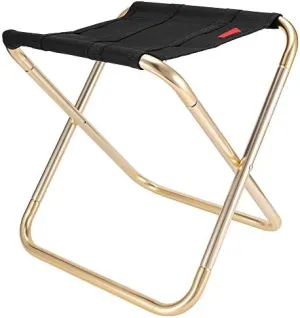 Folding Camp Stool Aluminum Alloy Portable Foldable Chair Seat for Outdoor Fishing BBQ Camping Hiking Furniture Stools