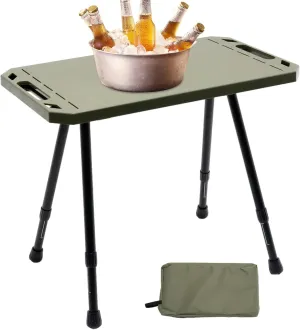 Folding Camping Table - Small Folding Camping Tables, Foldable Outdoor Table, Retractable Camp Table | Utility Table for Camping Grilling, Retractable Utility Table for Outdoor Cooking