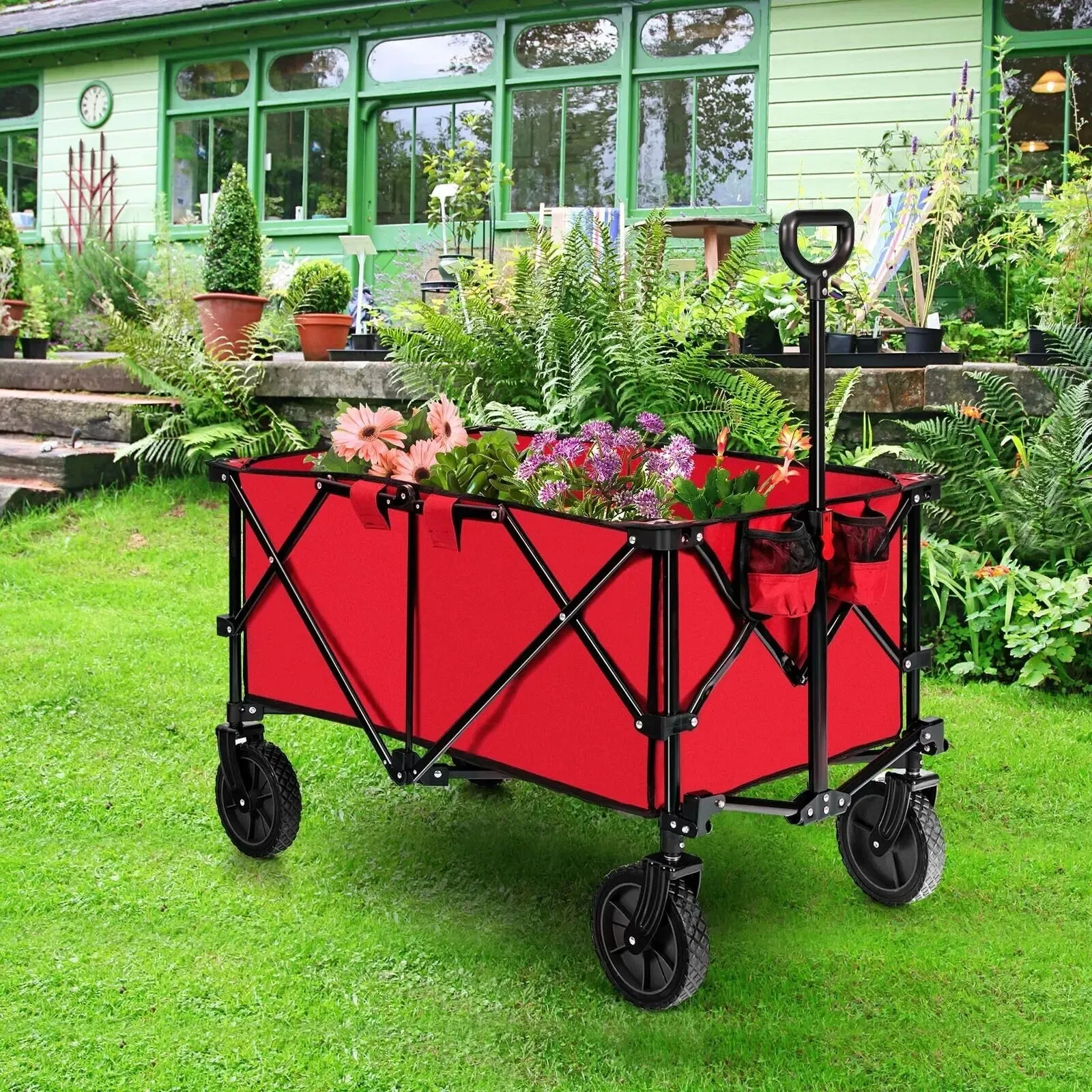 Folding Camping Wagon Collapsible Trolley 212L