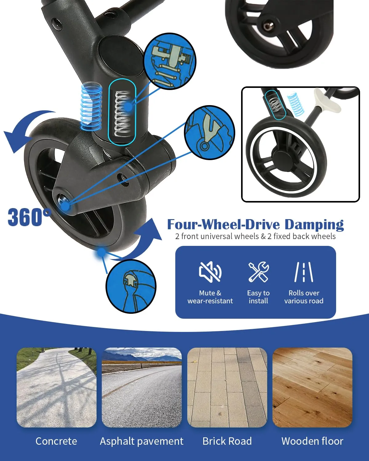 Folding Shopping Cart 85L Retail Shopping Carts with a Cooler Bag and a 85L Replacement Bag ，Adjustable Height Handle