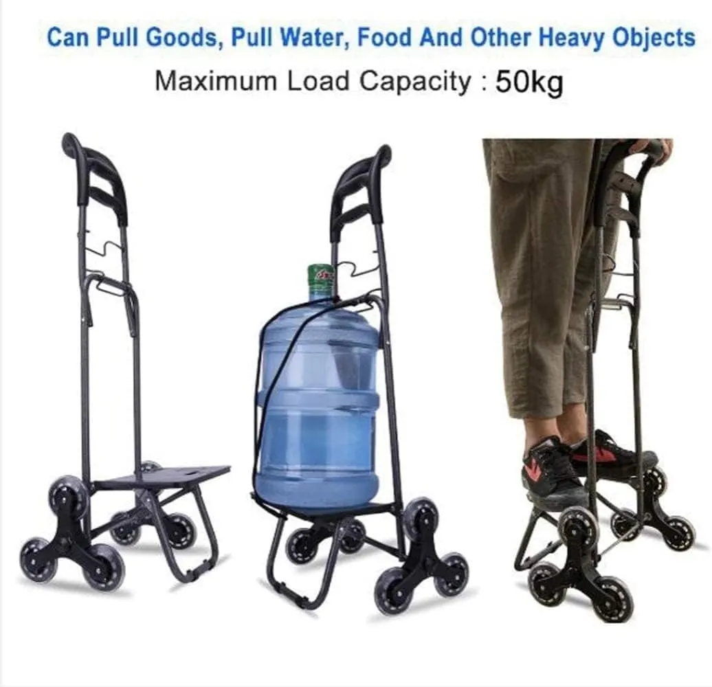 Folding Shopping Cart, Shopping Cart Folding Shopping Cart Grocery Utility Lightweight Trolley Stair Climbing Cart with Rolling Grocery Utility Carts, 90*38cm, Yellow