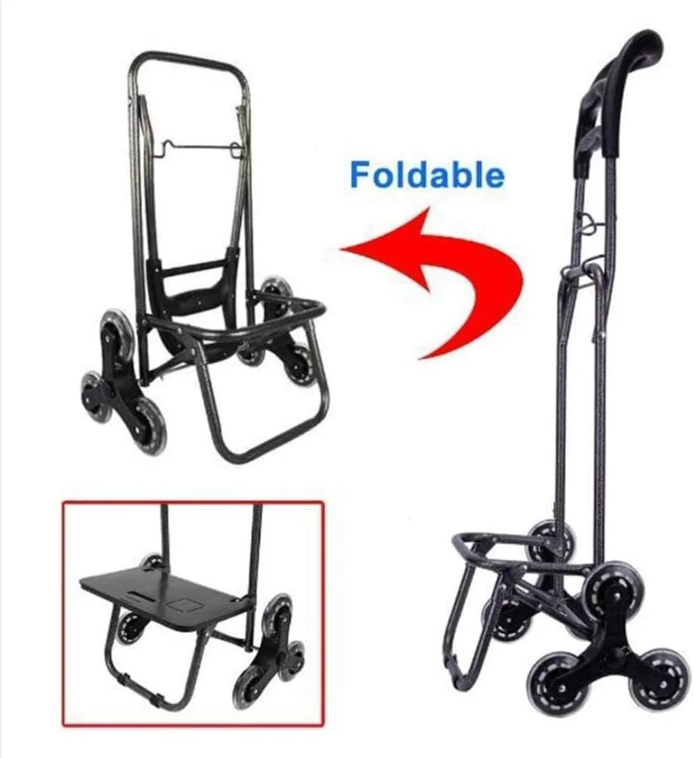 Folding Shopping Cart, Shopping Cart Folding Shopping Cart Grocery Utility Lightweight Trolley Stair Climbing Cart with Rolling Grocery Utility Carts, 90*38cm, Yellow