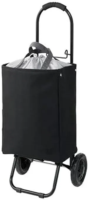 Folding Shopping Trolleys Heat Preservation Climbing Stair Cart with Wheels and Removable Canvas Bag Grocery Cart