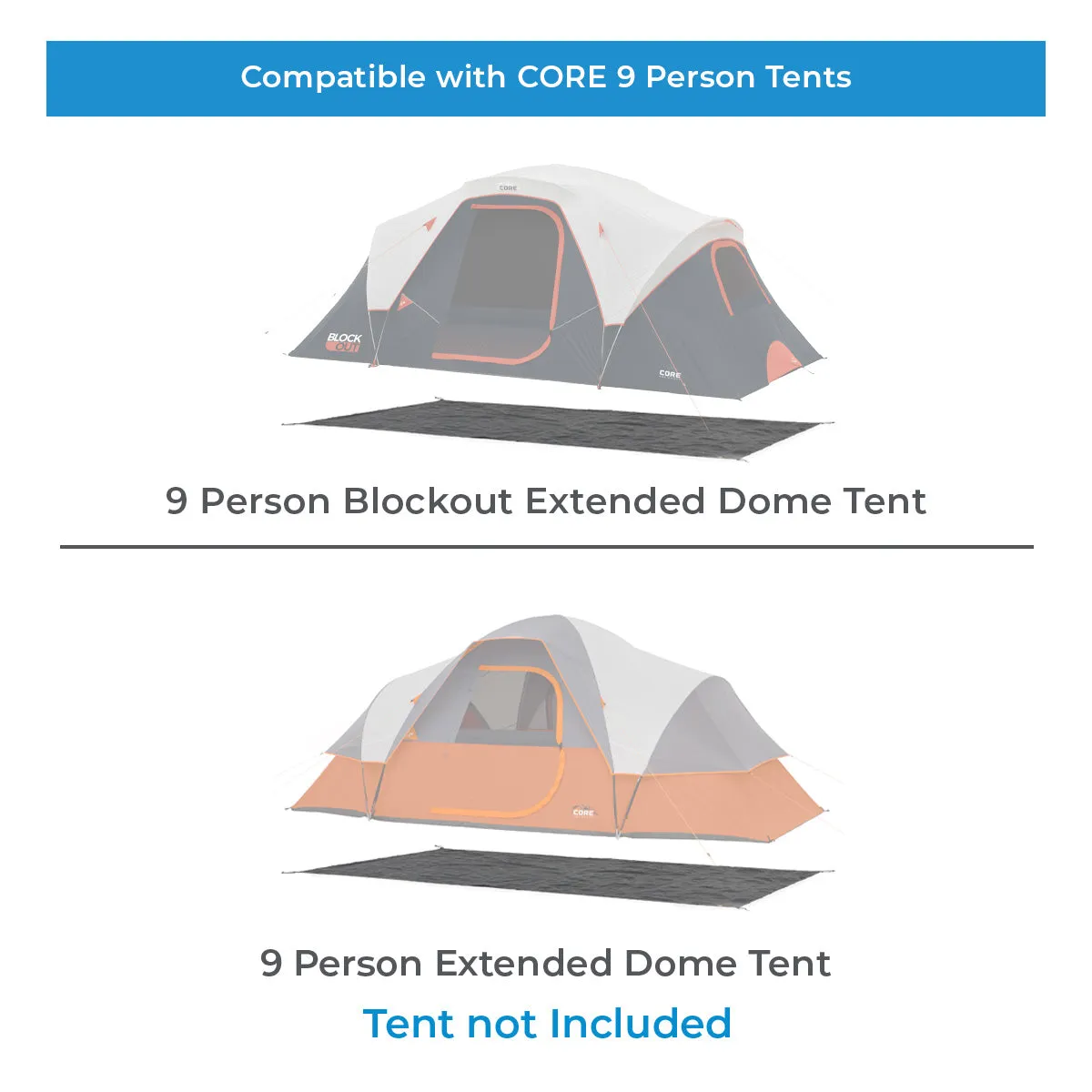 Footprint for 9 Person Extended Dome Tent