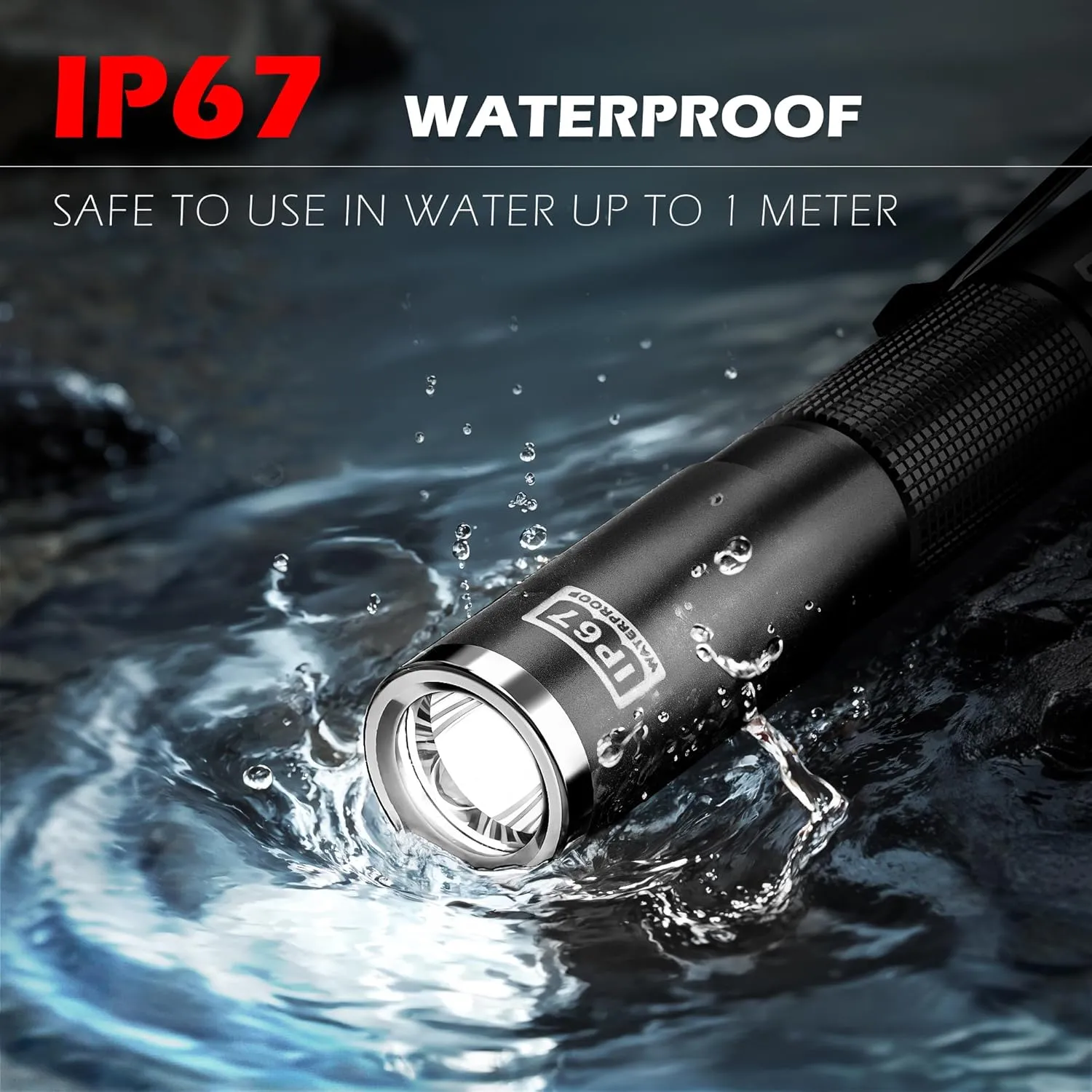 FORTO LED Pen Light, 200 Lumens Pocket Flashlight, IP67 Waterproof, 2 Modes, 2 Pack with AAA Batteries, Lightweight & Durable for Inspection, Medical Use, Emergency(3-Pack Mix)