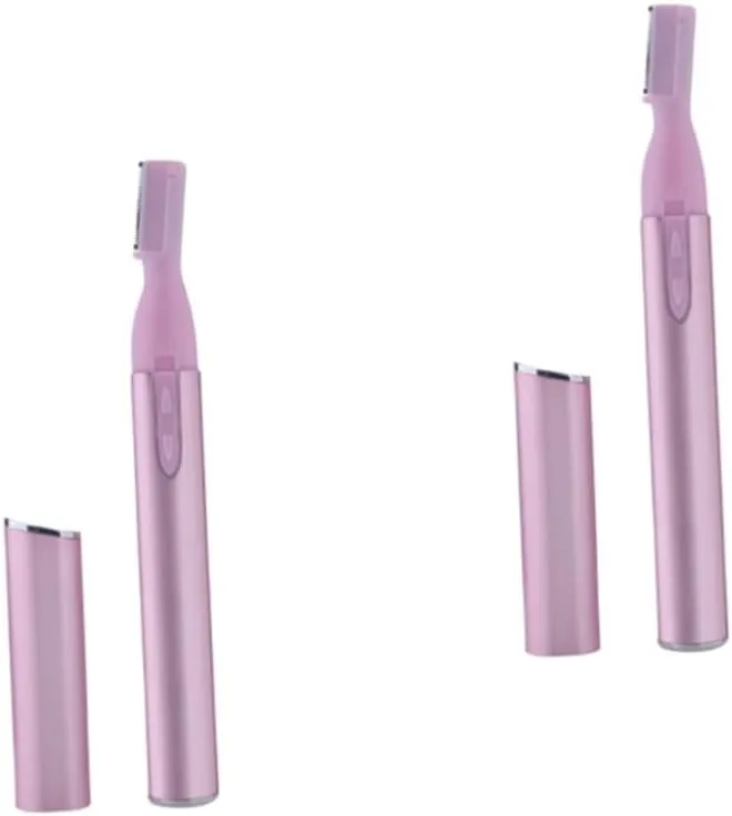 FRCOLOR 2pcs Eyebrow Razor Automatic Trimmer Electric Shaver Men's Personal Trimmer Portable for Travel