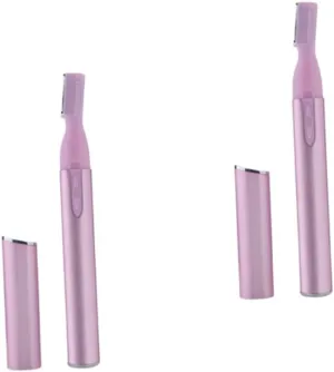 FRCOLOR 2pcs Eyebrow Razor Automatic Trimmer Electric Shaver Men's Personal Trimmer Portable for Travel