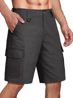 FREE SOLDIER Men's Hiking Cargo Shorts Water Resistant Quick Dry Lightweight Shorts for Hiking Cargo Casual with 10 Pockets