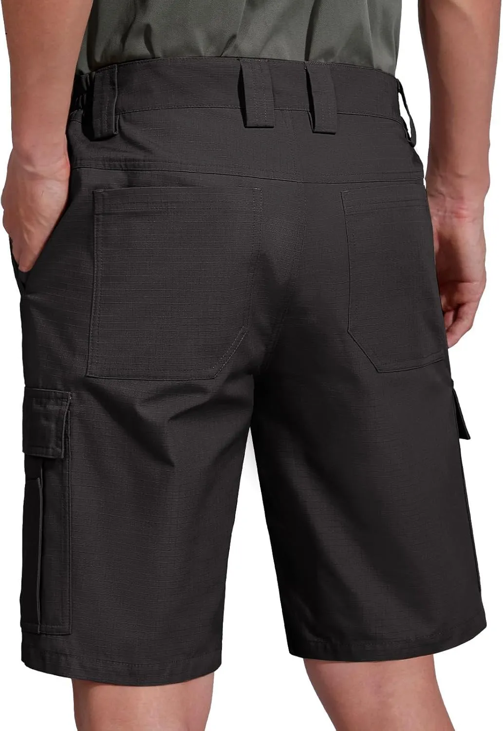 FREE SOLDIER Men's Hiking Cargo Shorts Water Resistant Quick Dry Lightweight Shorts for Hiking Cargo Casual with 10 Pockets