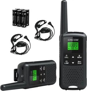 G200 Family Radio Service (FRS) Walkie Talkies for Adults, Long Range Two Way Radios Rechargeable 22 CH NOAA VOX Scan Flashlight Frequency Range:462.55-462.725MHz,467.5625-467.7125MHz UHF